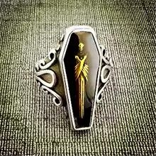 Yellow Coffin Mummy Ring