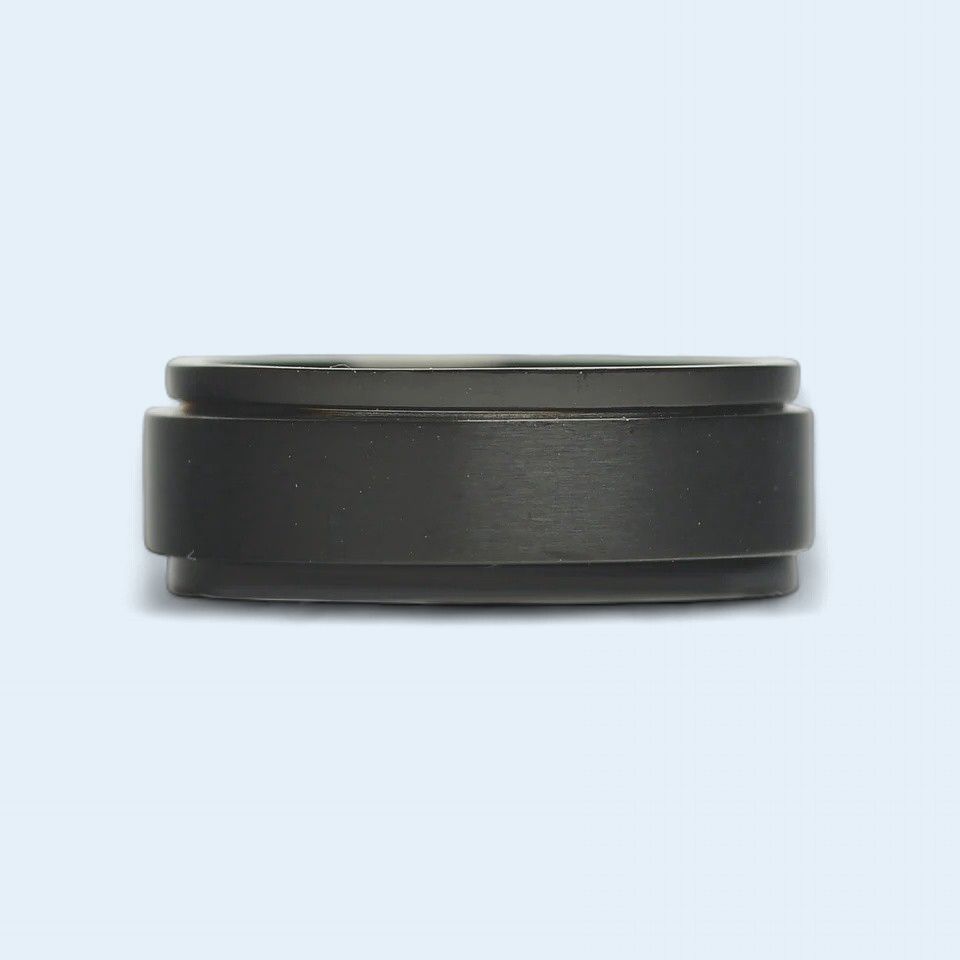 Black Enamel Spinner Ring