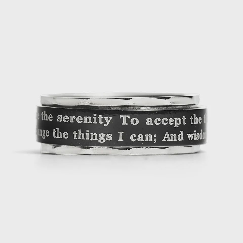 Serenity Prayer Spinner Center Ring