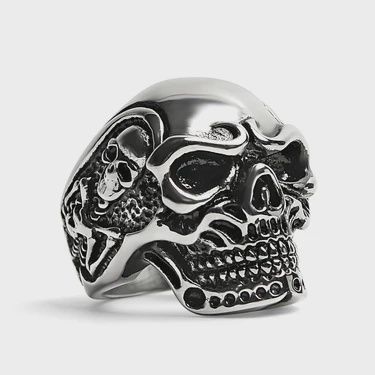 Skull with Skeleton Accents Ring