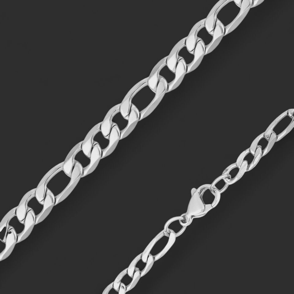 22" 7mm 316L Stainless Steel Curb Chain