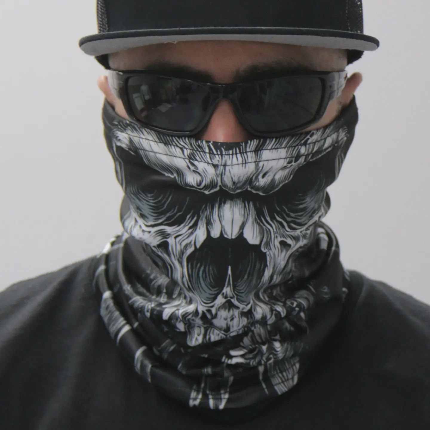 Hot Leathers Shredder Skull Neck Gaiter Mask