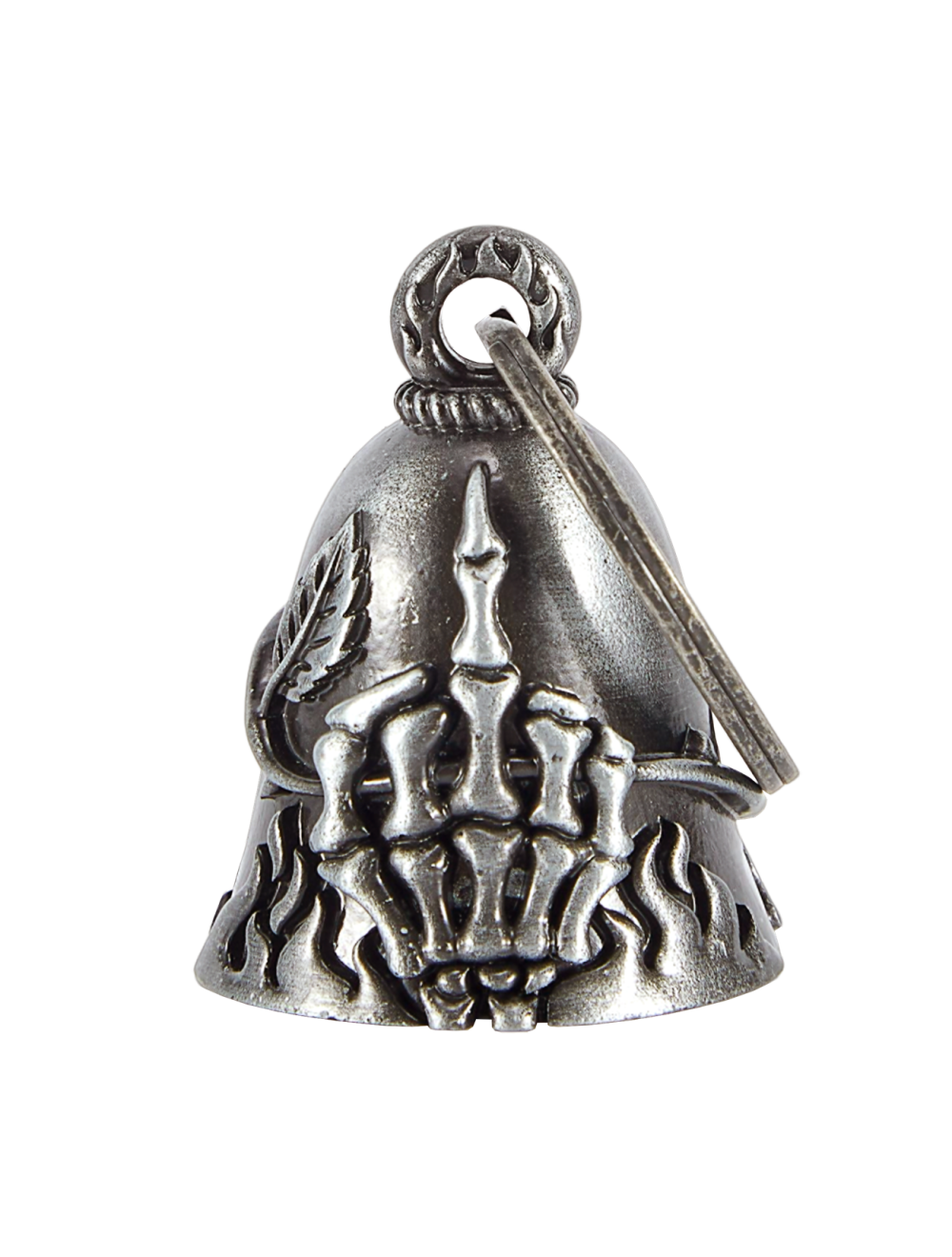 Middle Finger With Rose Motorcycle Bell