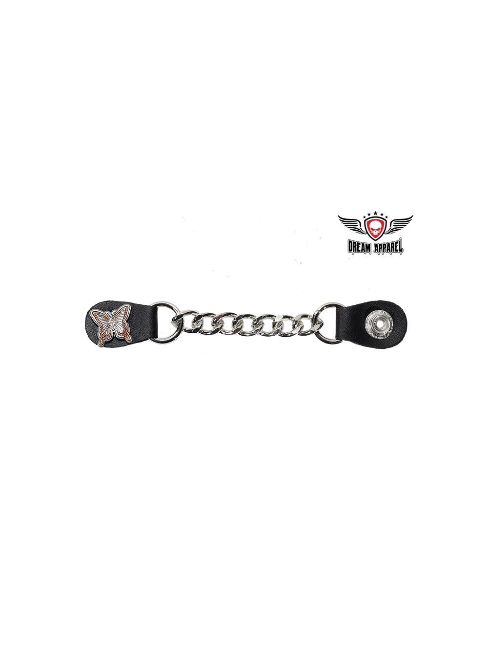 Women's Single Chain Butterfly Motorcycle Vest Extender