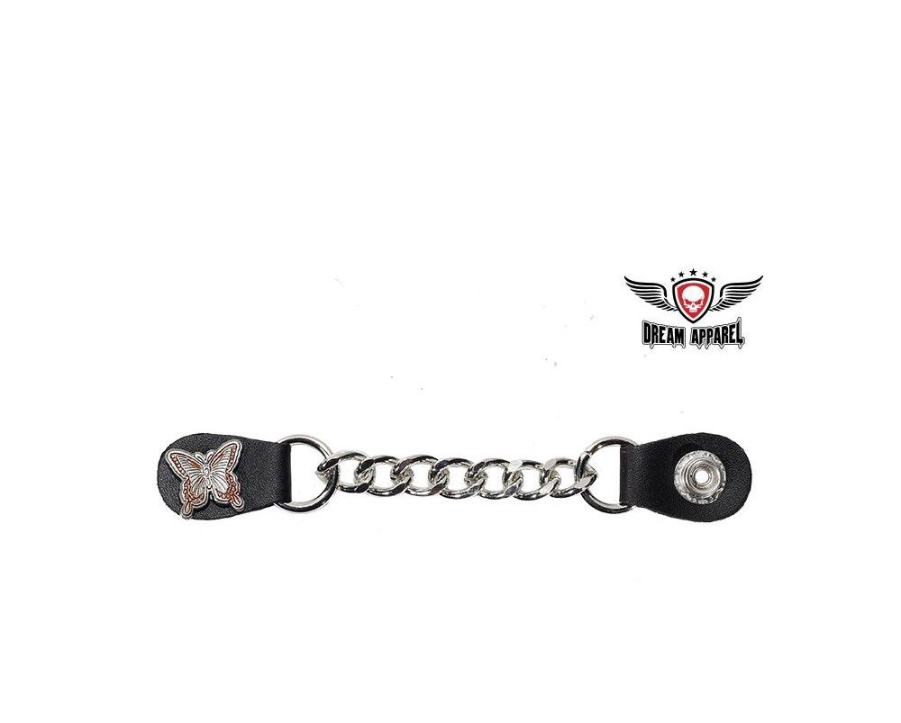 Women's Single Chain Butterfly Motorcycle Vest Extender