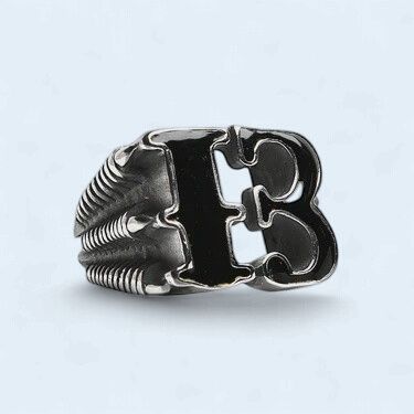Black Gothic "13" Dragon Claw Signet 316L Stainless Steel Ring