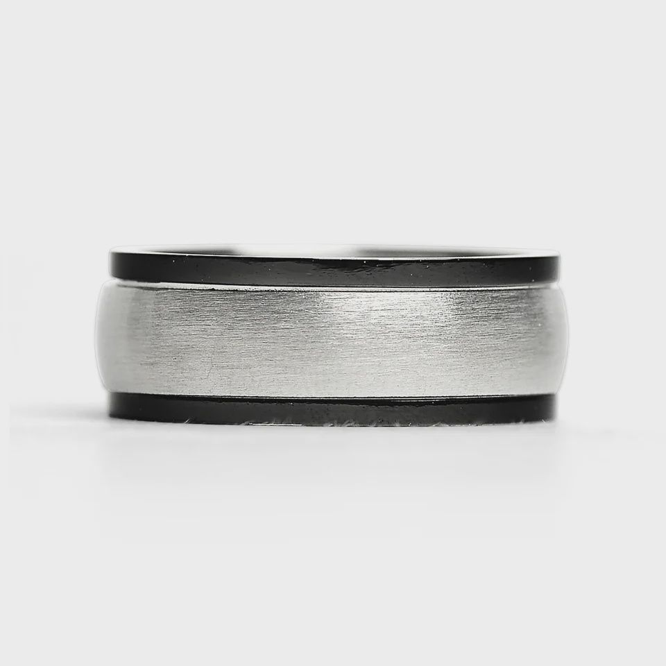 Stainless Steel Black Trim Spinner Center Ring