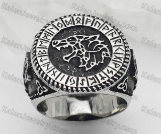 Viking Wolf Totem Ring