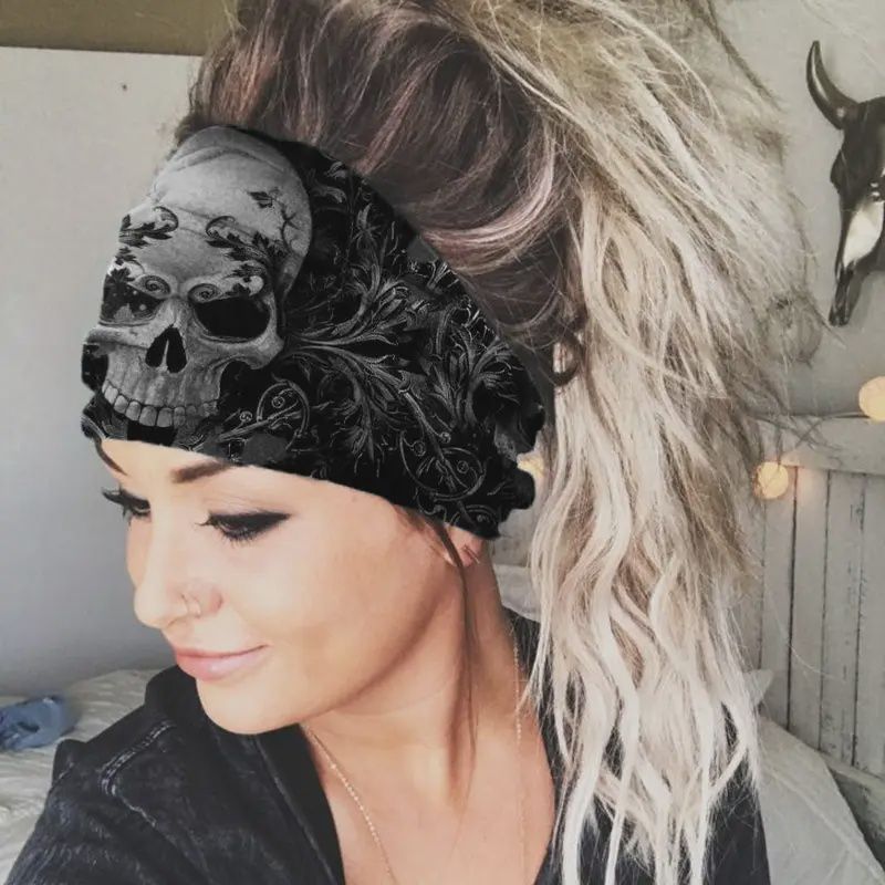 Skull Printed #2 Casual Headband