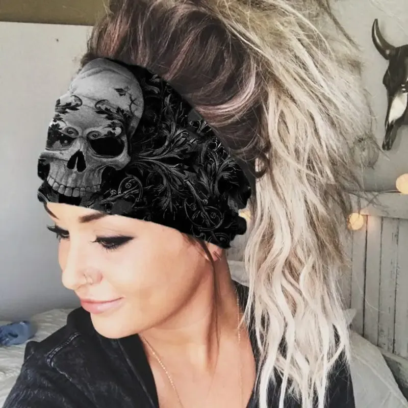 Skull Printed #2 Casual Headband