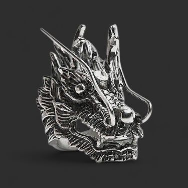 Eastern Dragon Head Ring