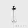 316L Surgical Steel Labret/Monroe/Cheek with Ball