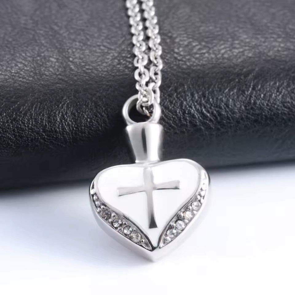 Cremation Memorial Stainless Steel Urn Necklace