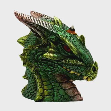 Big Dragon Bust Back Flow Incense Burner