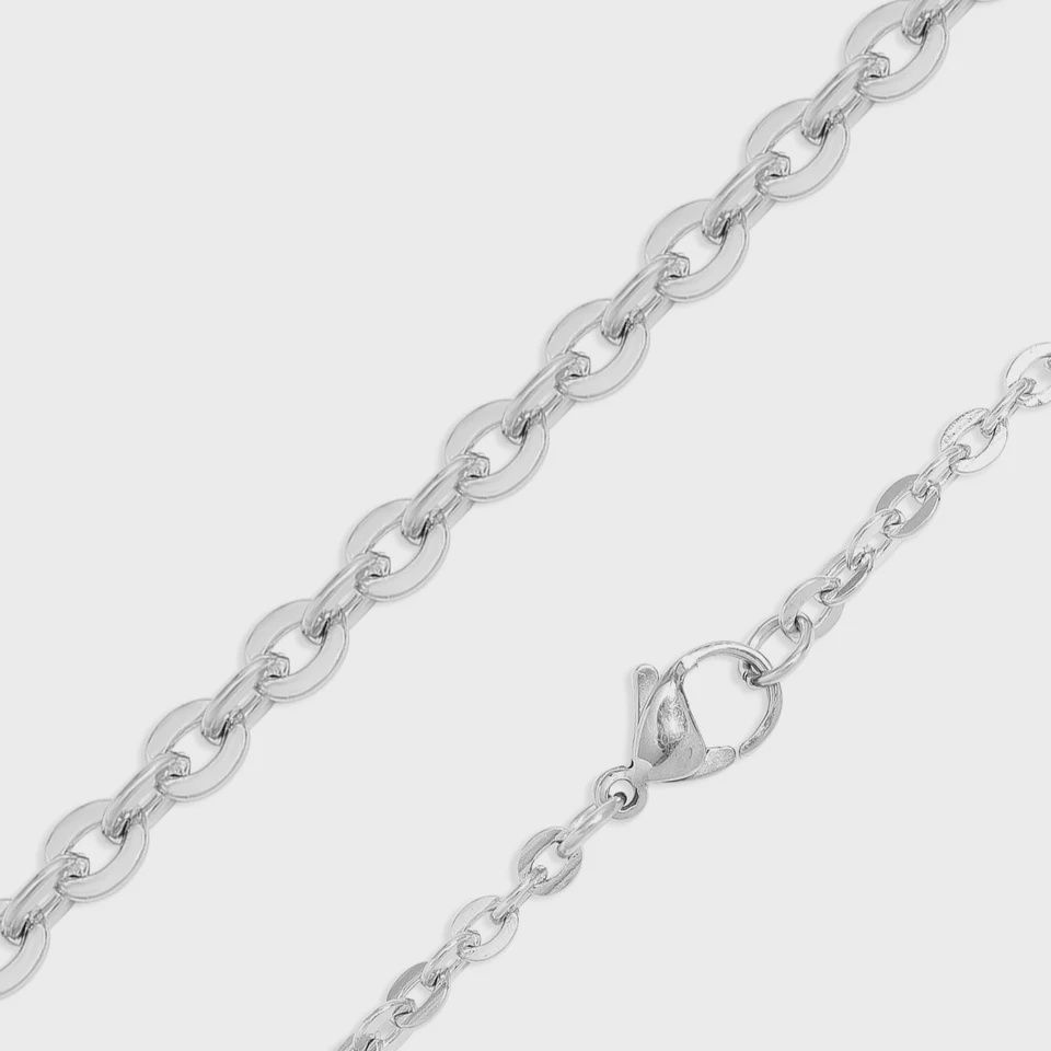 20" 3mm SS Oval Loop Chain
