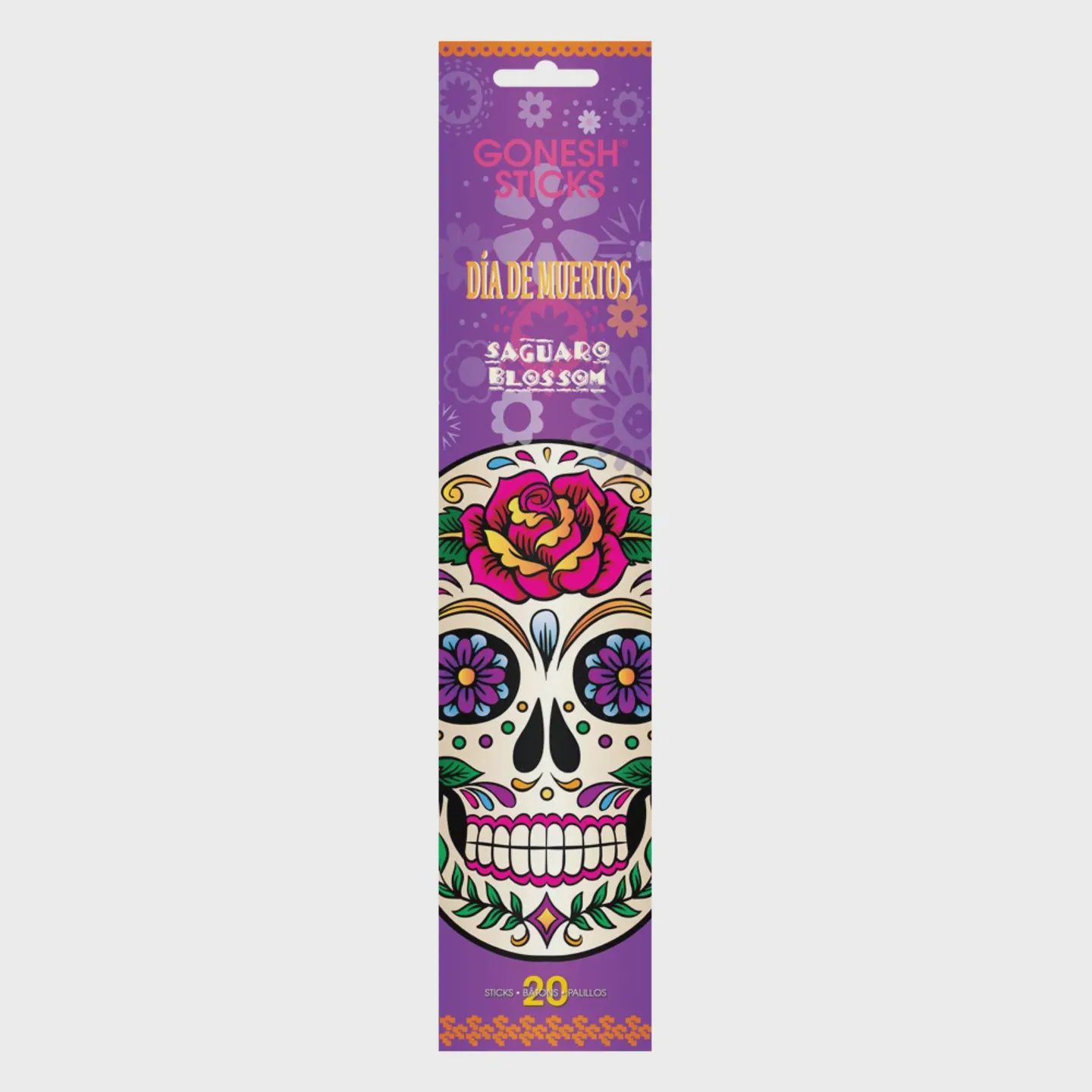 Incense Sticks: Gonesh Dia De Muertos Stick: Saguaro Blossom