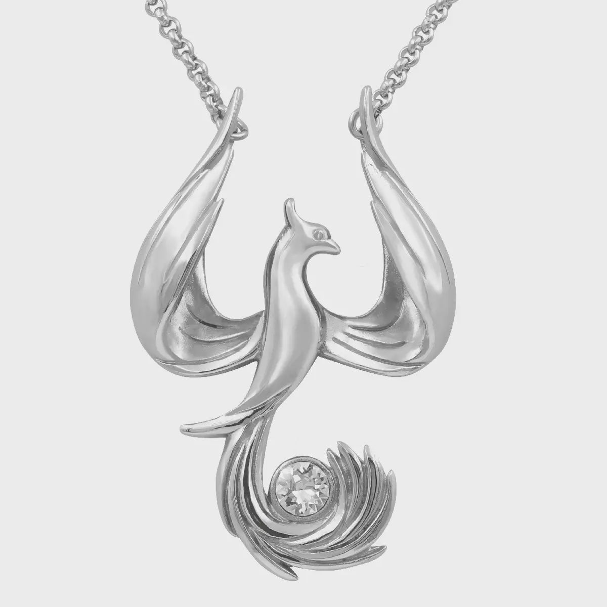 Controse Phoenix Necklace W. Crystal - Bird of Paradise