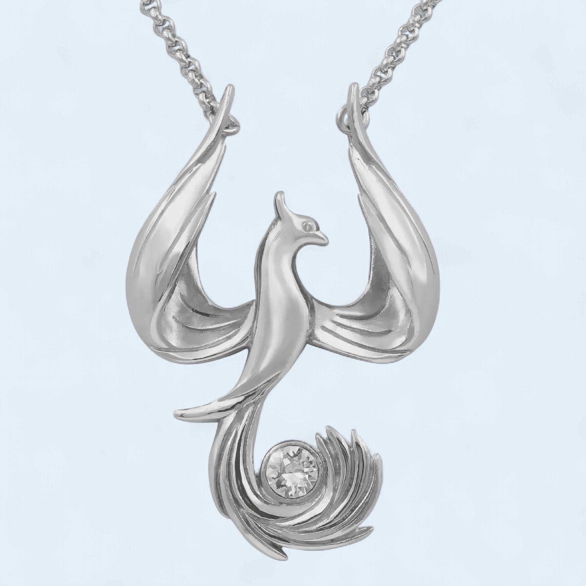 Controse Phoenix Necklace W. Crystal - Bird of Paradise