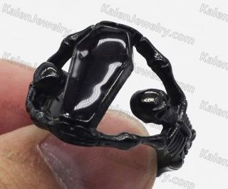 Black Coffin Ring