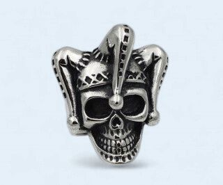 Joker Skull 316L Stainless Steel Ring