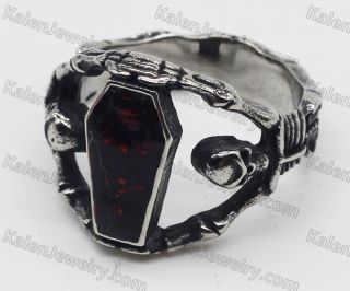 Stainless Steel Coffin Ring