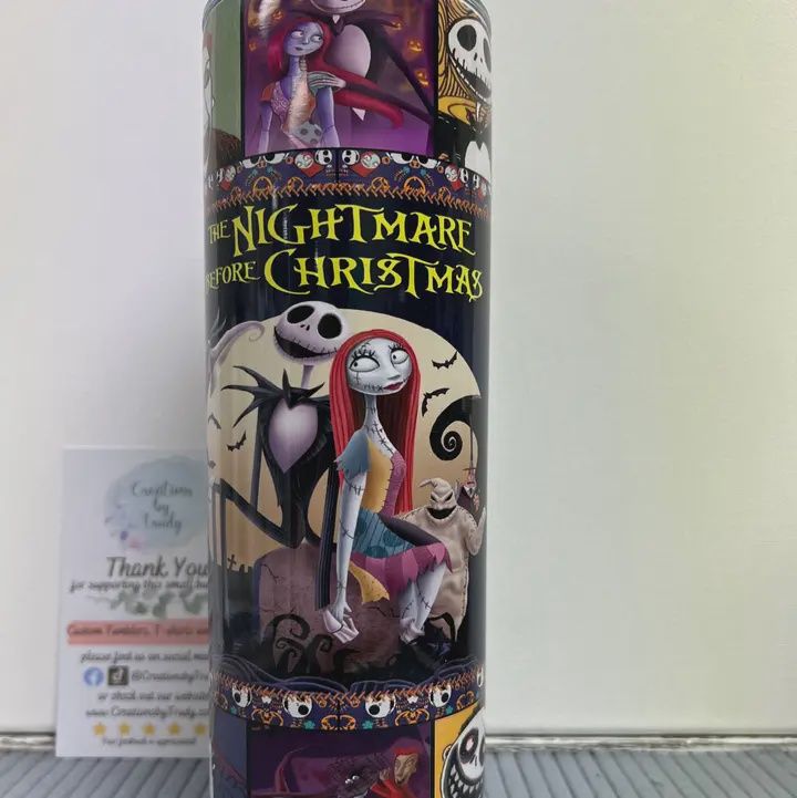 The Nightmare Before Christmas Movie Collage- 20oz Stainless