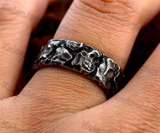 Meteorite Viking Script ring