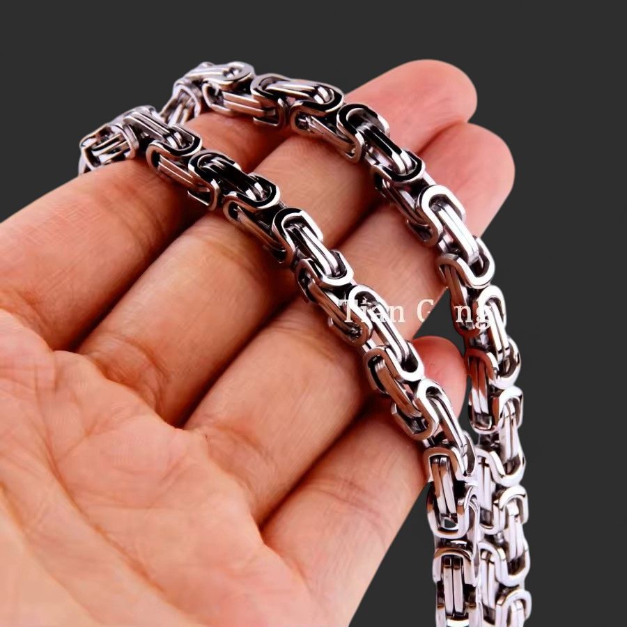 316L Stainless Steel 4mm 28" Byzantine Chain