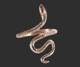 Rose Gold Snake Ring
