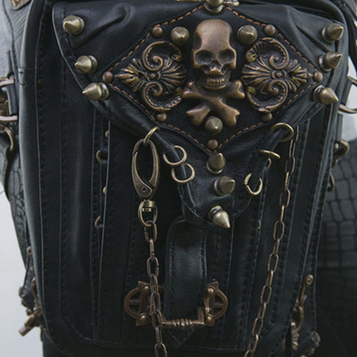 Rock Leather Retro Punk Purse Shoulder