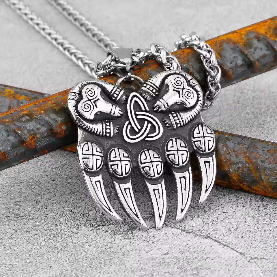 24" Nordic Bear Claw Necklace