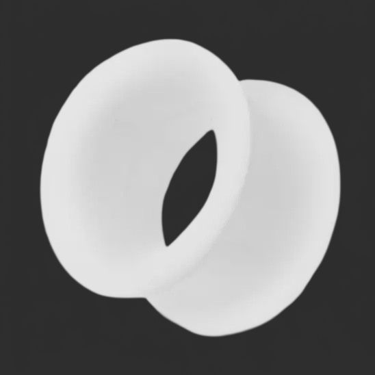 3/4" 20mm Silicone White Tunnel Plug Pair