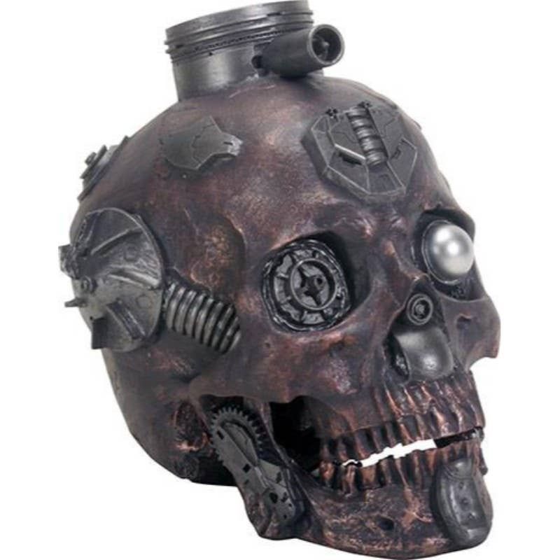 Steampunk Machine Skull Head - F10