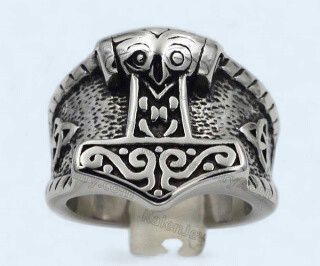 Small Thors Hammer 316L Stainless Steel Ring