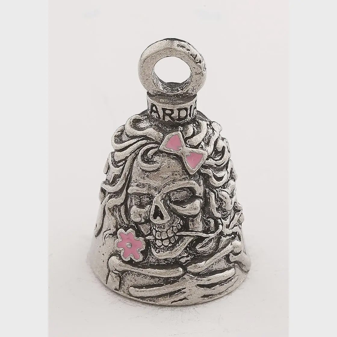 Lady Skull with Pink Enamel