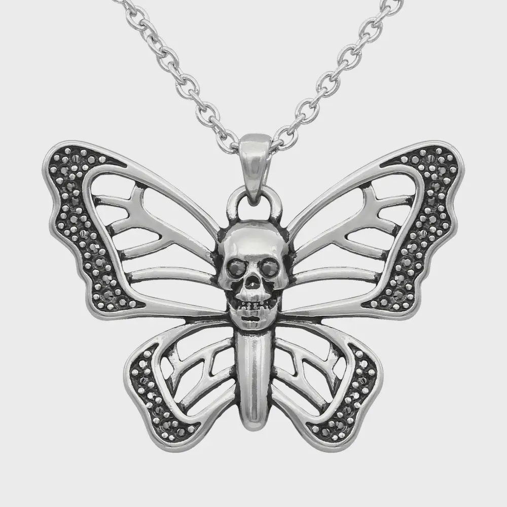 Controse Skull Butterfly Necklace
