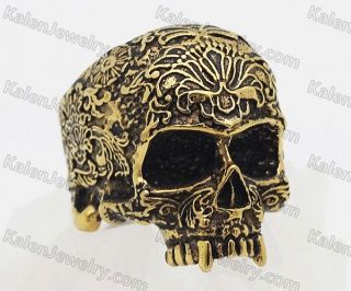 Gold Skull Ring