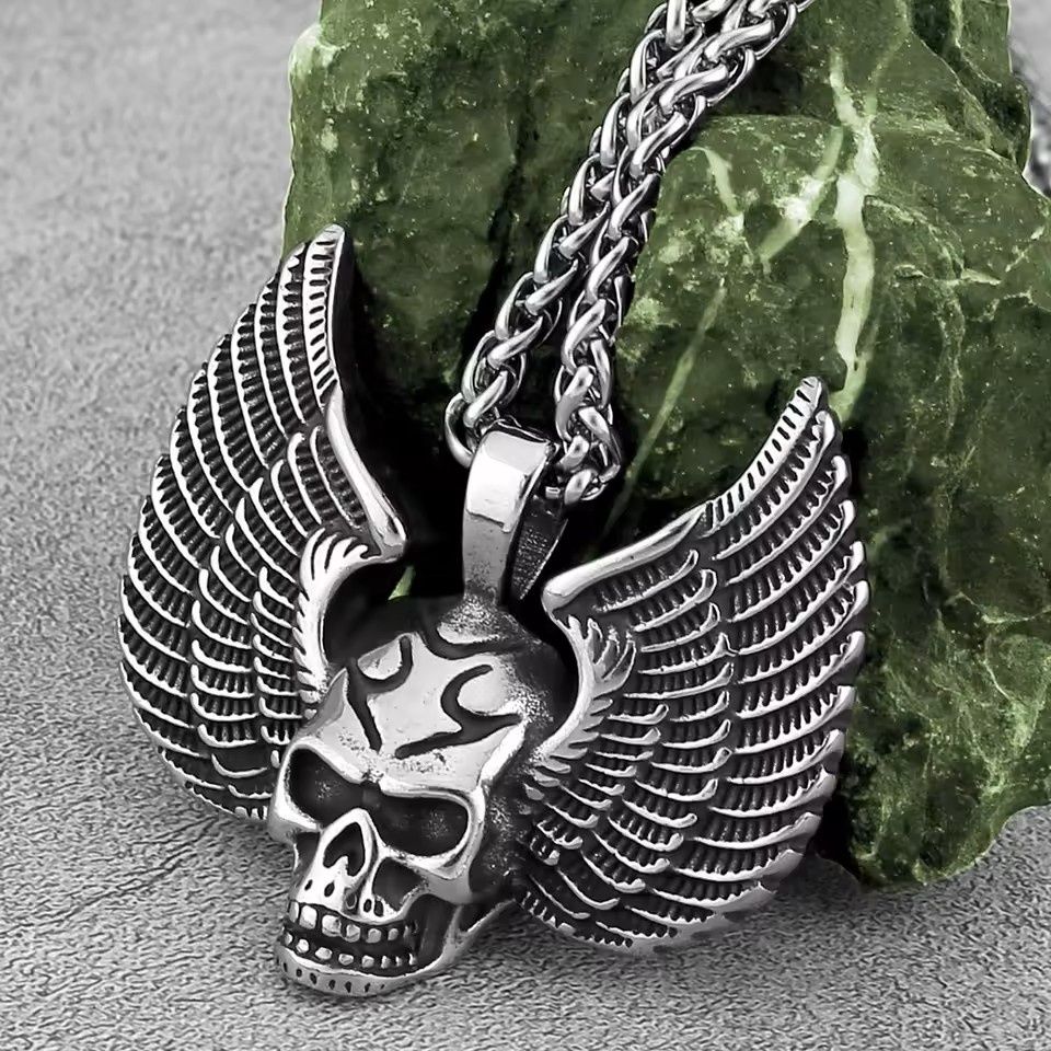 24" Fallen Angel Wings Necklace
