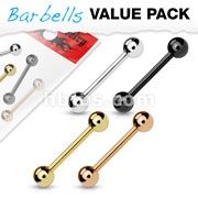 Pair 316L Surgical Steel Nipple Barbells