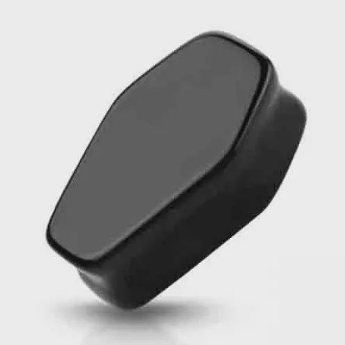 2G Coffin Shape Double Flare Obsidian Natural Stone Plug