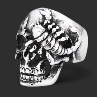 Scorpion Skull Ring