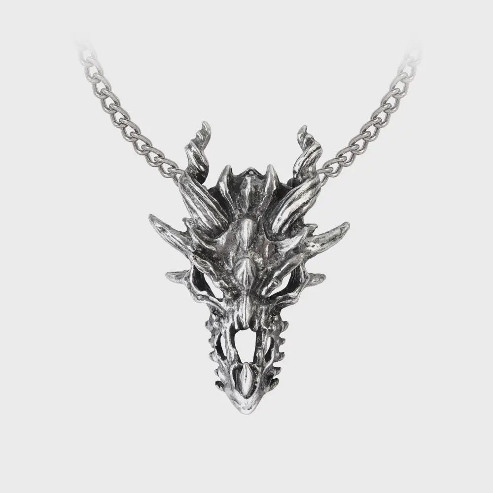 Dragon Skull Pendant Necklace