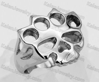 Skull Brass Knuckles Ring