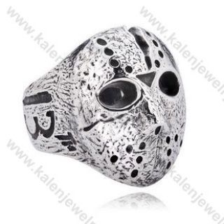 Friday The 13th Stainless Steel Jason Mask Ring