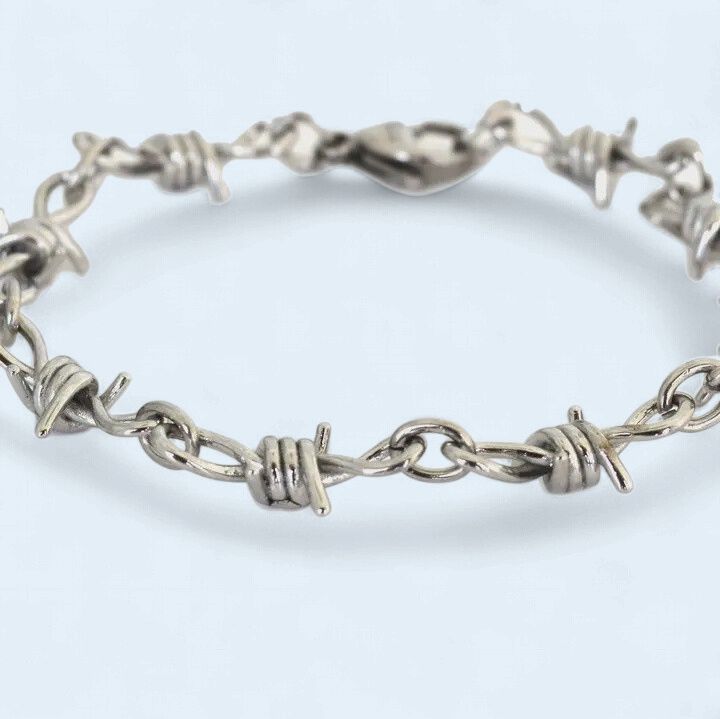 8" Ladies 316L Stainless Steel Barbed Wire Link