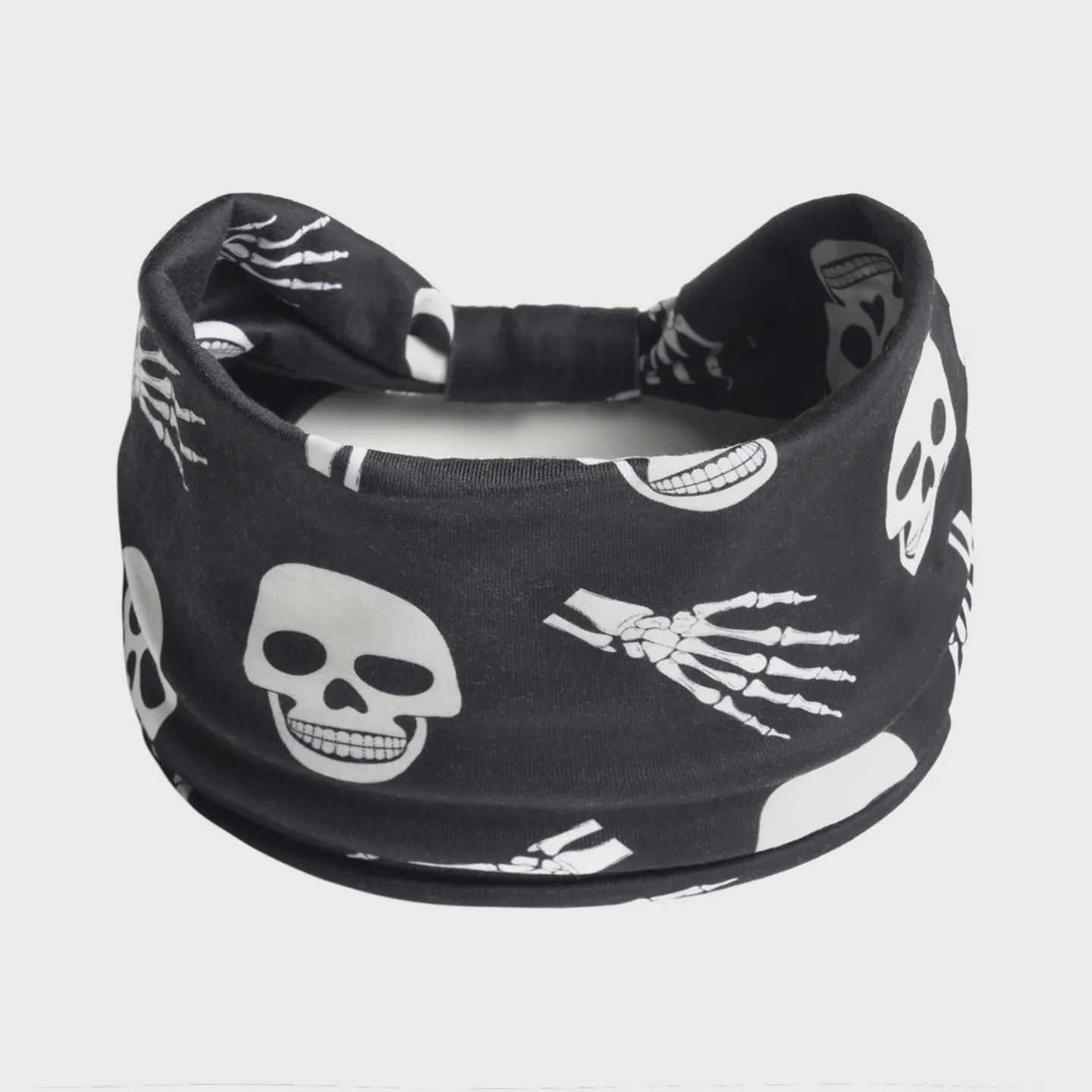 Gothic Skull Print Headscarf