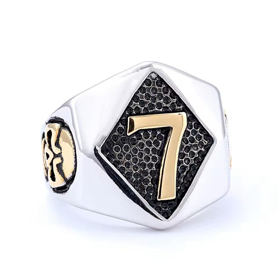 Lucky Number 7 Gold Ring
