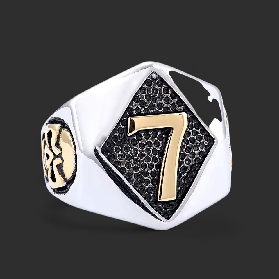 Lucky Number 7 Gold Ring