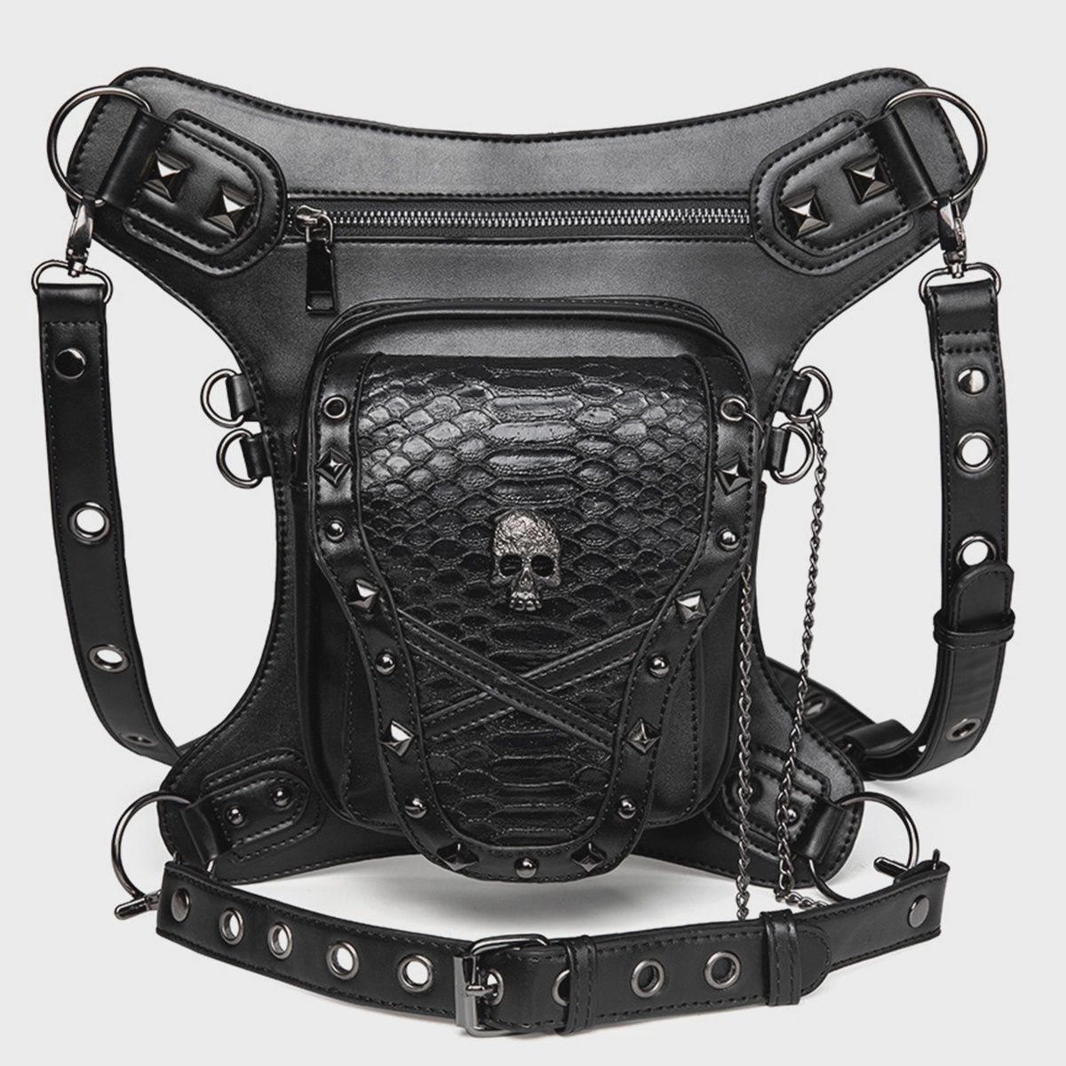 Skull Steampuk Crossbody Bag