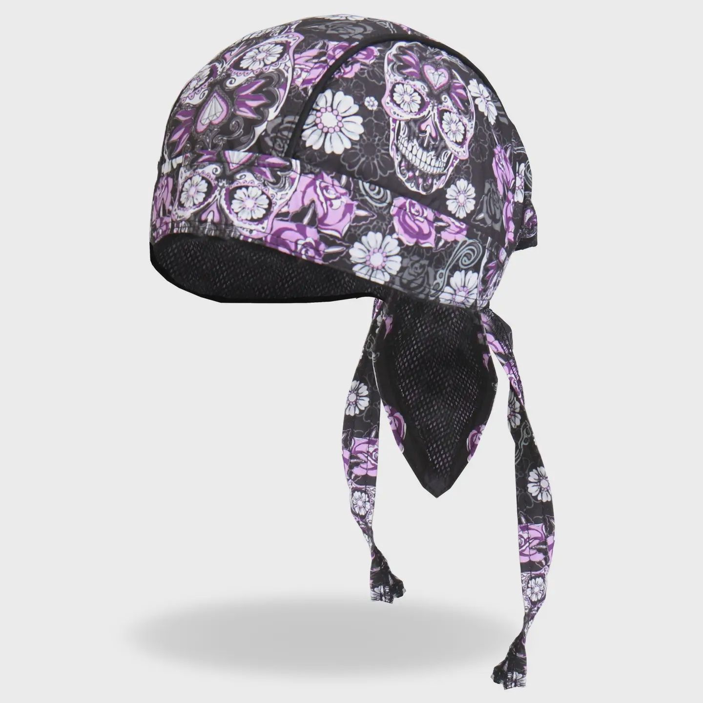 Hot Leathers Sugar Skull Lightweight Headwrap